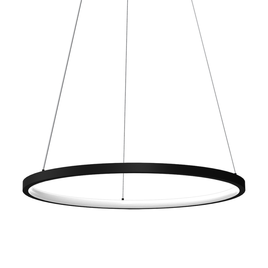 LED Luster na lanku HOOP LED/27W/230V pr. 50 cm 4000K čierna