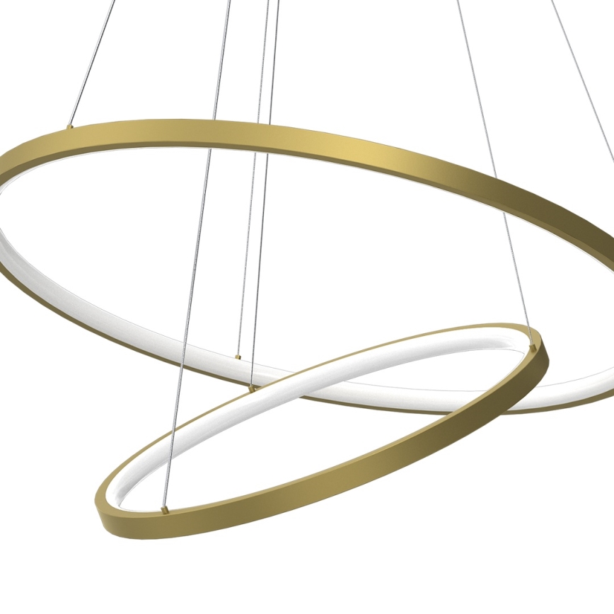 LED Luster na lanku HOOP LED/51W/230V pr. 60 cm 4000K zlatá