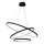 LED Luster na lanku HOOP LED/93W/230V pr. 60 cm 4000K čierna