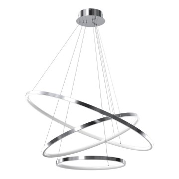 LED Luster na lanku HOOP LED/93W/230V pr. 80 cm 4000K lesklý chróm