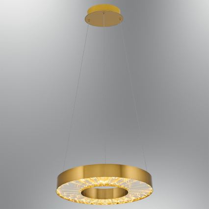 LED luster na lanku JESI LED/35W/230V 3000K pr. 40 cm bronzový