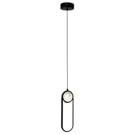 LED Luster na lanku LACRIMA LED/15W/230V 3000K čierna