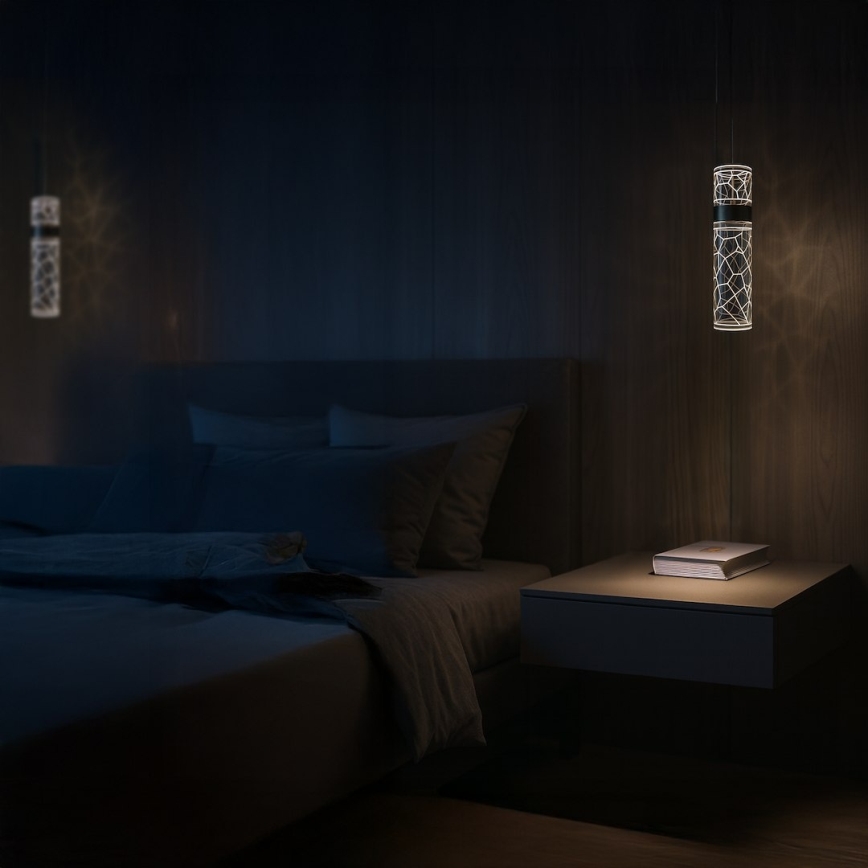 LED luster na lanku LAGOS LED/8W/230V zlatý