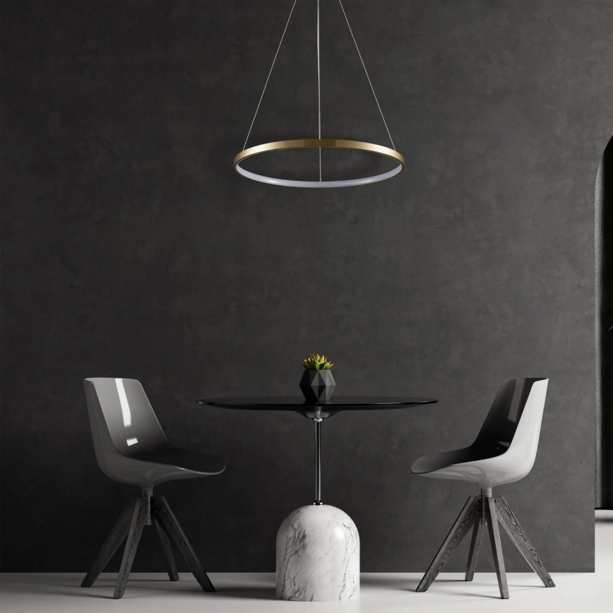 LED Luster na lanku LEA LED/20W/230V 4000K pr. 50 cm zlatá