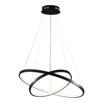 LED Luster na lanku LEA LED/35W/230V 4000K pr. 60 cm čierna
