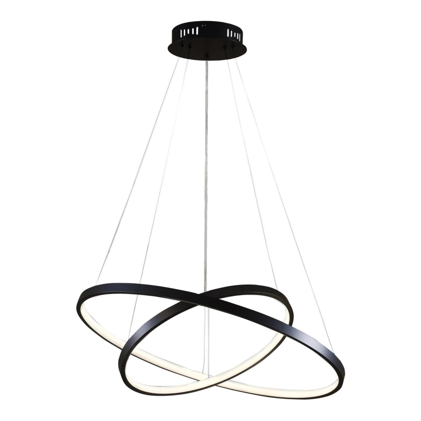 LED Luster na lanku LEA LED/35W/230V 4000K pr. 60 cm čierna