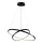LED Luster na lanku LEA LED/35W/230V 4000K pr. 60 cm čierna