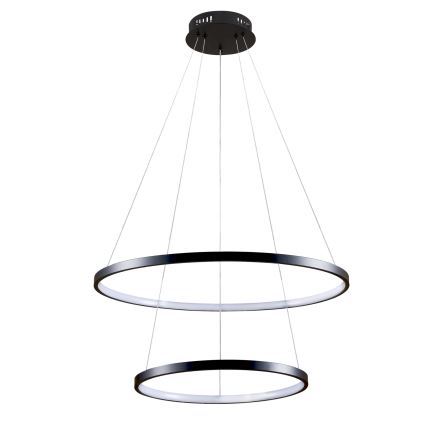 LED Luster na lanku LEA LED/35W/230V 4000K pr. 60 cm čierna