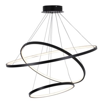 LED Luster na lanku LEA LED/60W/230V 4000K pr. 80 cm čierna