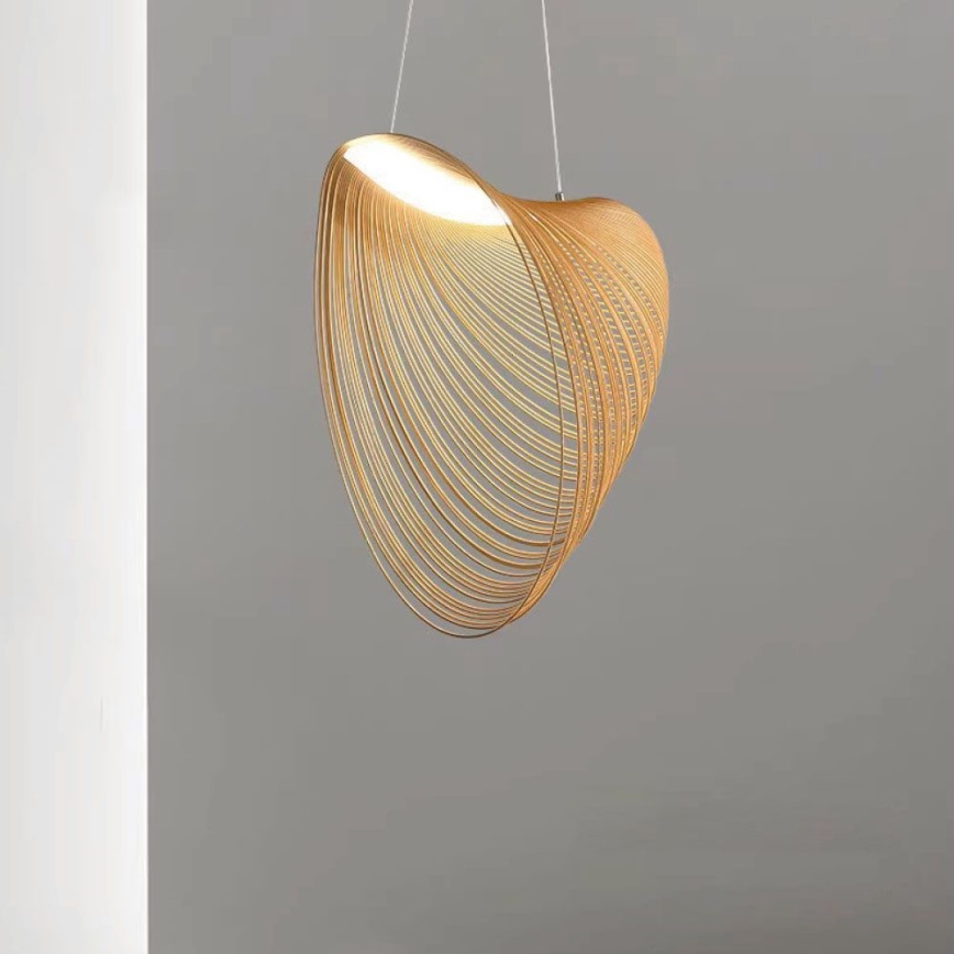 LED Luster na lanku LED/10W/230V 3000K béžová