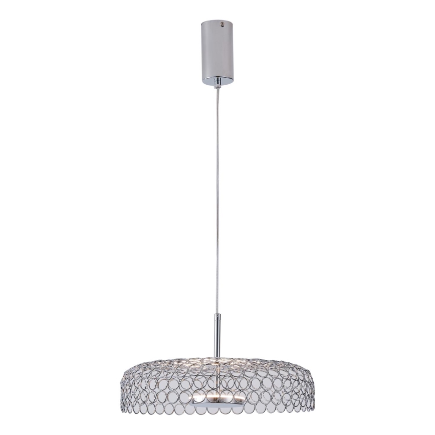 LED Luster na lanku LED/10W/230V 3000K lesklý chróm pr. 35 cm