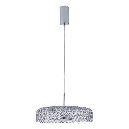 LED Luster na lanku LED/10W/230V 3000K lesklý chróm pr. 35 cm