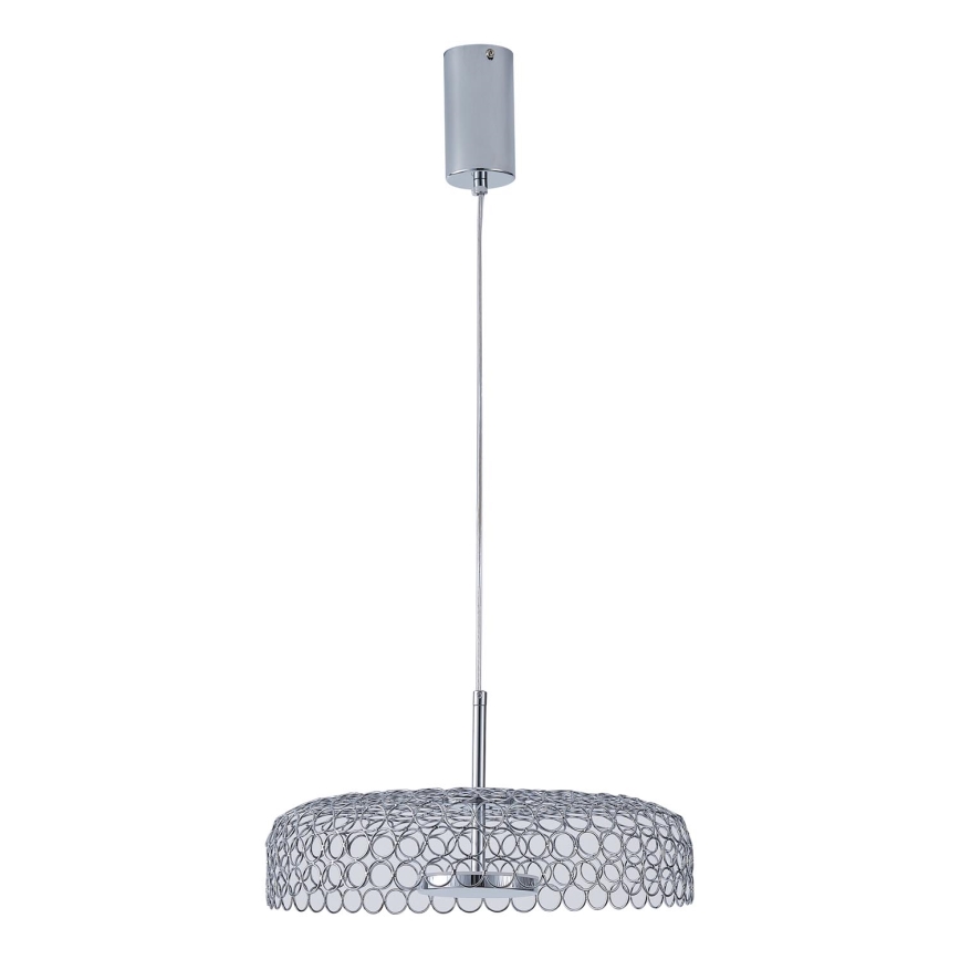 LED Luster na lanku LED/10W/230V 3000K lesklý chróm pr. 35 cm