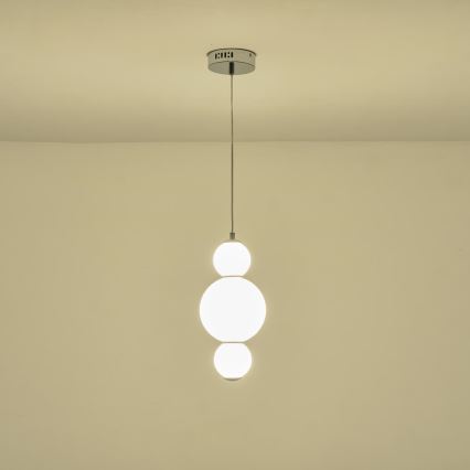 LED Luster na lanku LED/12,6W/230V 3000K