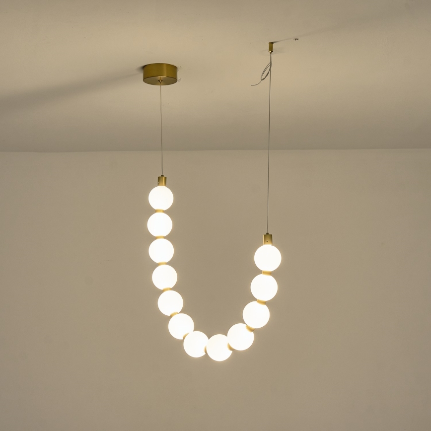 LED Luster na lanku LED/12W/230V 3000K