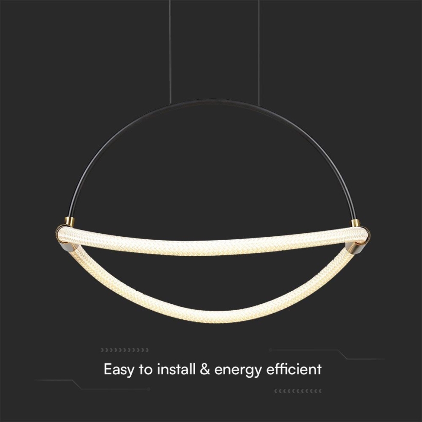 LED Luster na lanku LED/12W/230V 3000K pr. 40 cm