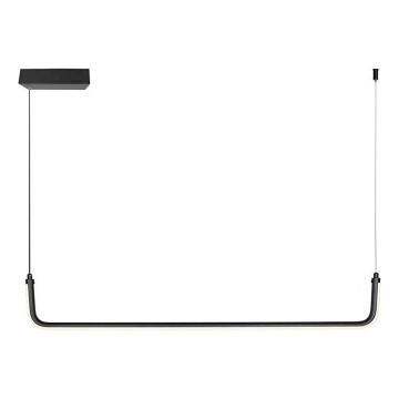 LED Luster na lanku LED/12W/230V 4000K 90 cm čierna