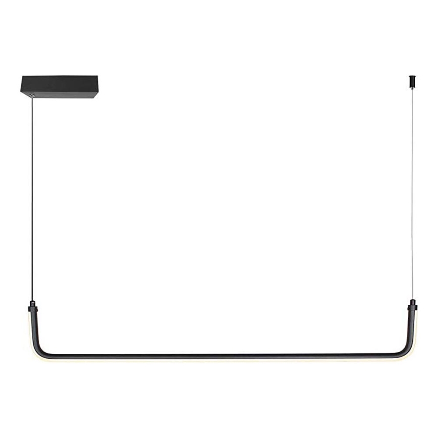 LED Luster na lanku LED/12W/230V 4000K 90 cm čierna
