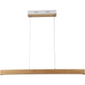 LED Luster na lanku LED/12W/230V 4000K hnedá