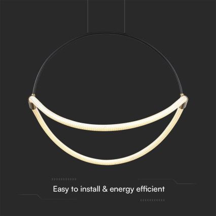 LED Luster na lanku LED/16W/230V 4000K pr. 50 cm