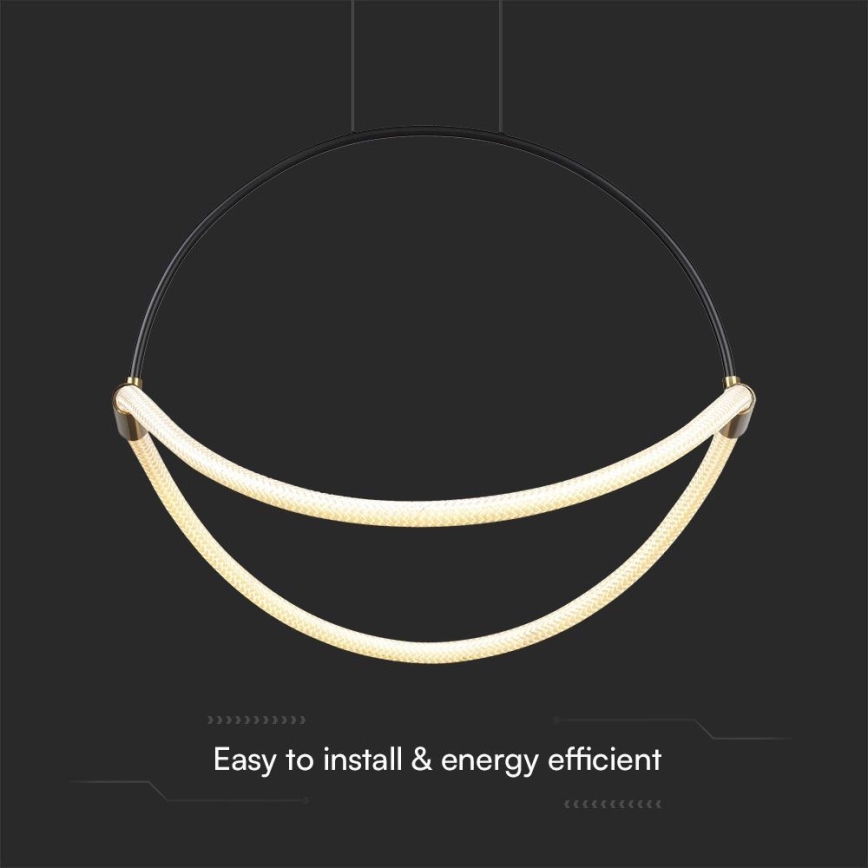 LED Luster na lanku LED/16W/230V 4000K pr. 50 cm