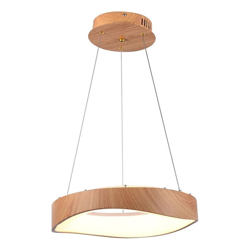 LED Luster na lanku LED/18W/230V 3000K ø 40 cm hnedá