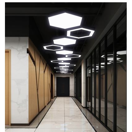 LED luster na lanku LED/20W/230V, čierny