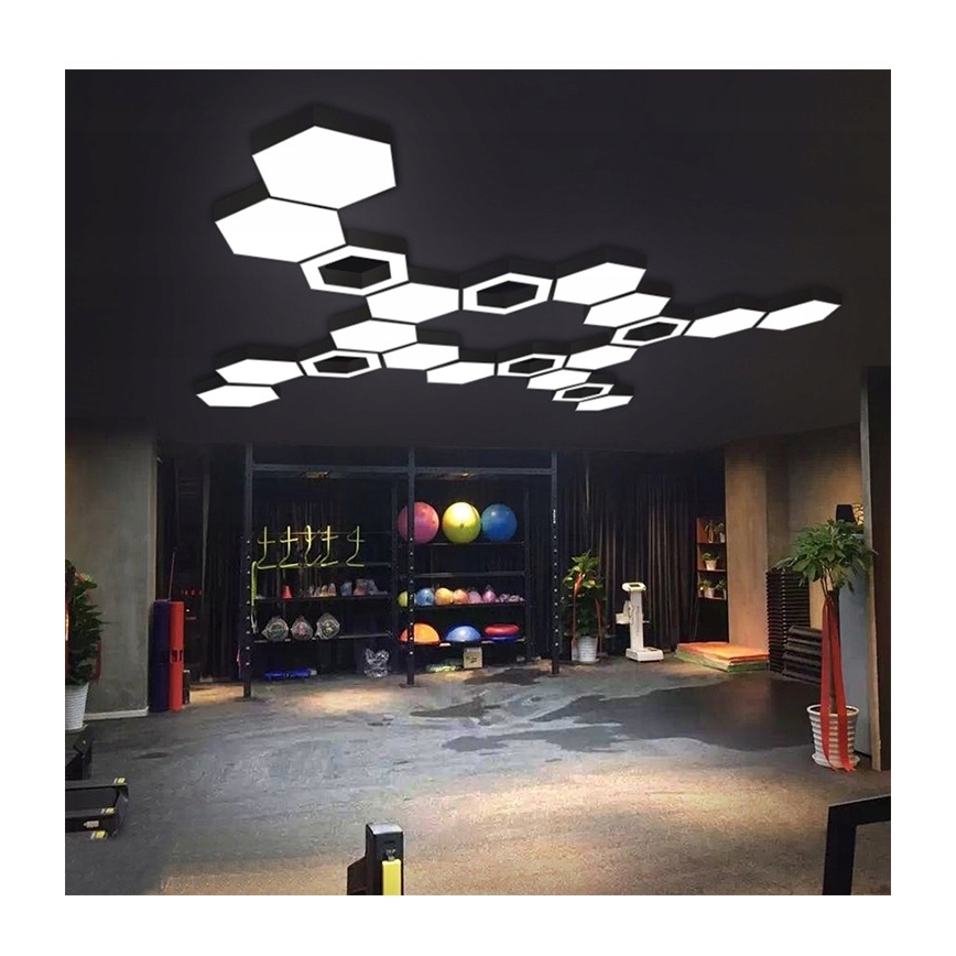 LED luster na lanku LED/20W/230V, čierny