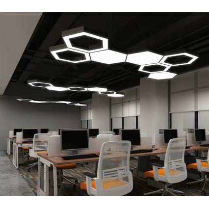 LED luster na lanku LED/20W/230V, čierny