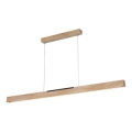 LED Luster na lanku LED/22W/230V 4000K 120 cm borovica/masív