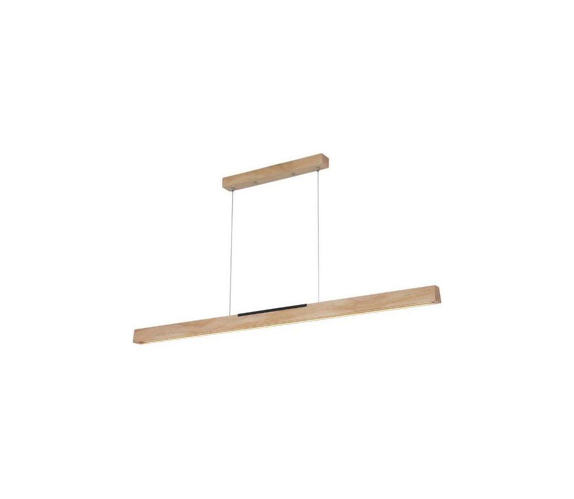 LED Luster na lanku LED/22W/230V 4000K 120 cm borovica/masív WRL0221