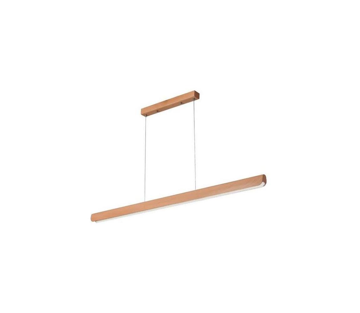 LED Luster na lanku LED/22W/230V 4000K 120 cm buk/masív WRL0421