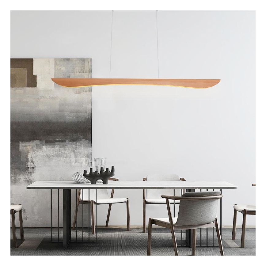 LED Luster na lanku LED/22W/230V 4000K 120 cm buk/masív