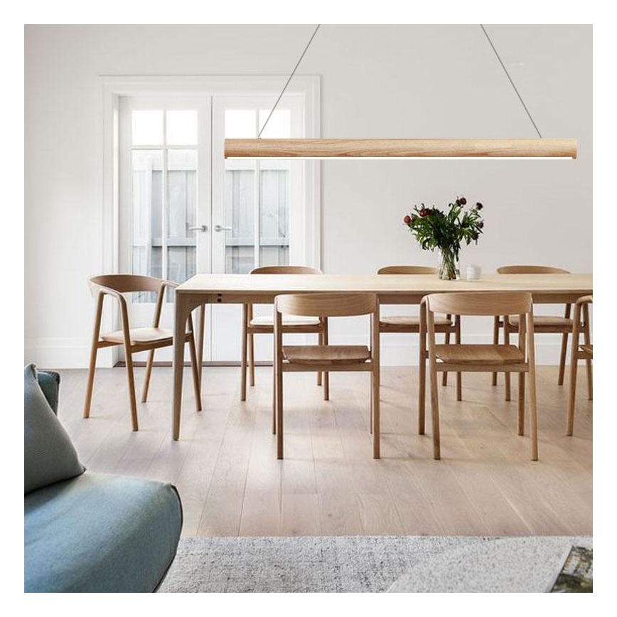 LED Luster na lanku LED/22W/230V 4000K 120 cm jaseň/masív