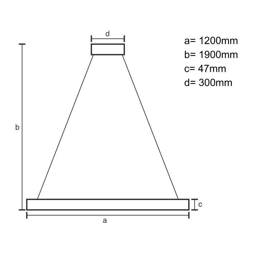 LED Luster na lanku LED/22W/230V 4000K 120 cm jaseň/masív