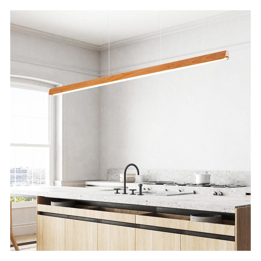 LED Luster na lanku LED/26W/230V 4000K 150 cm buk/masív