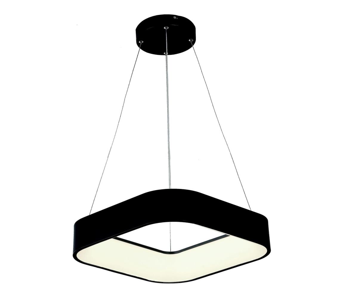 Eurolamp LED Luster na lanku LED/30W/230V 3000K 45x45 cm čierna