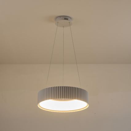 LED Luster na lanku LED/30W/230V 3000K biela