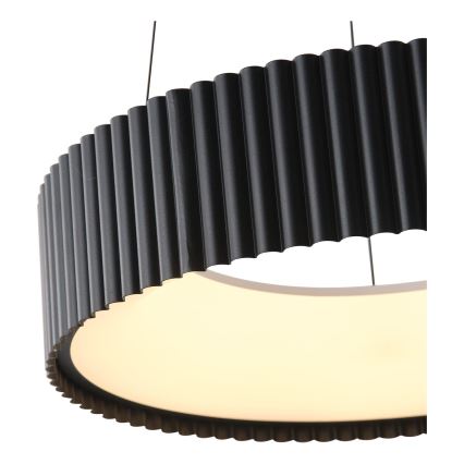 LED Luster na lanku LED/30W/230V 3000K čierna
