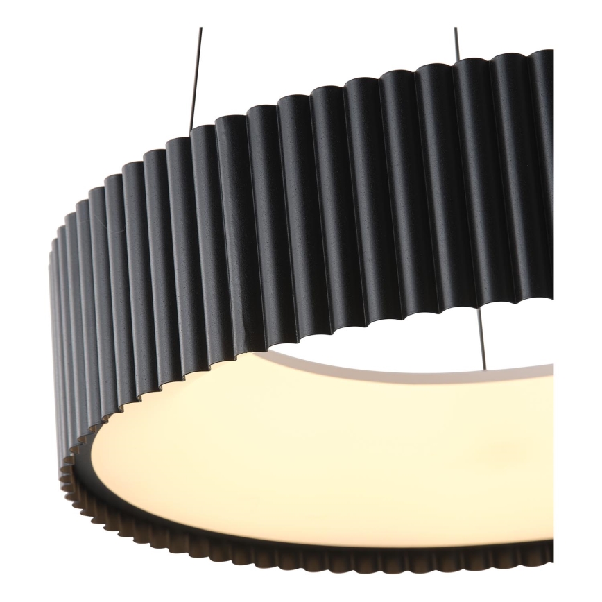 LED Luster na lanku LED/30W/230V 3000K čierna