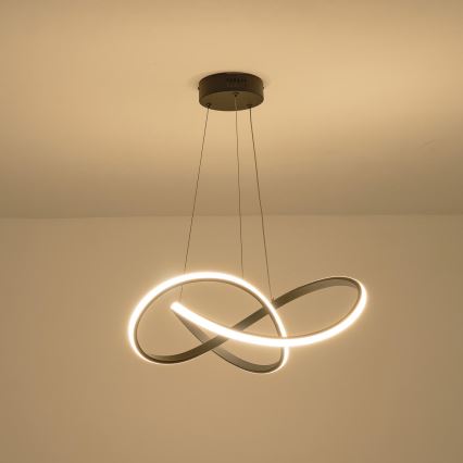 LED Luster na lanku LED/30W/230V 3000K