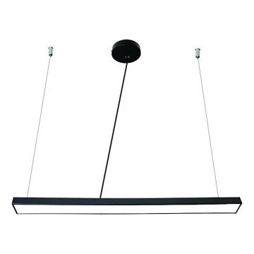LED Luster na lanku LED/32W/230V 4000K pr. 120 cm čierna