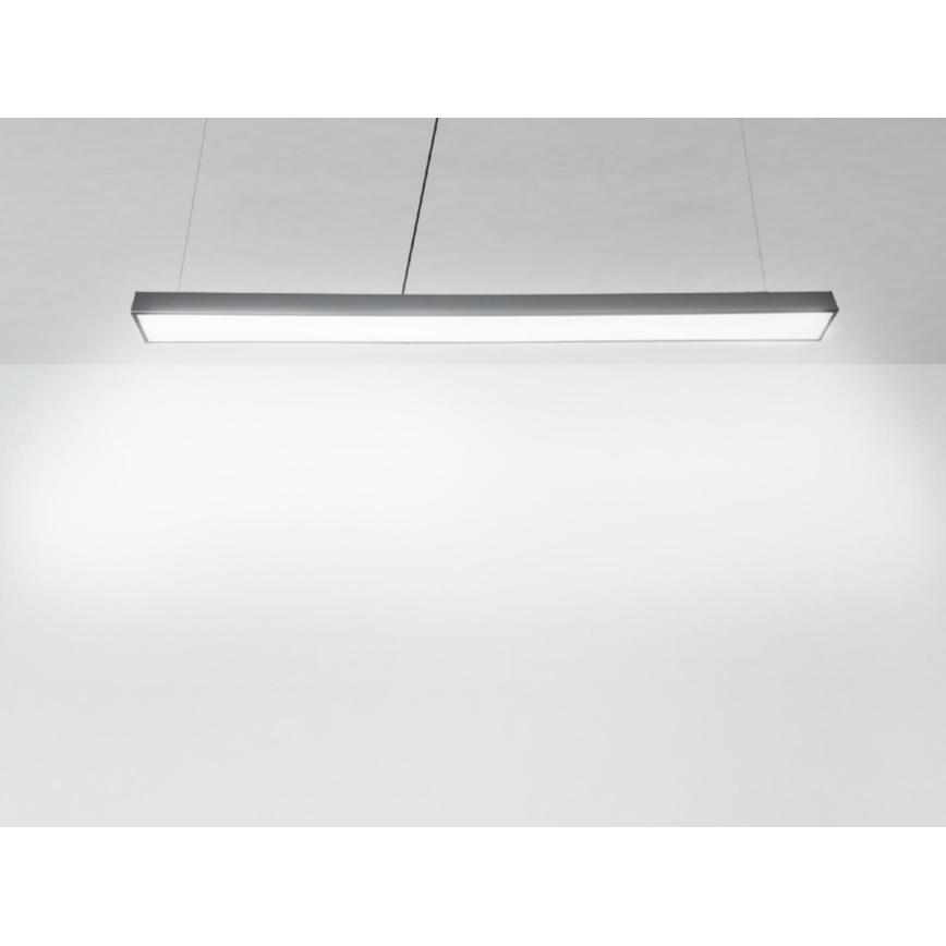 LED Luster na lanku LED/32W/230V 4000K pr. 120 cm čierna