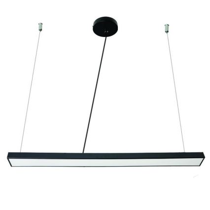 LED Luster na lanku LED/32W/230V 4000K pr. 120 cm čierna