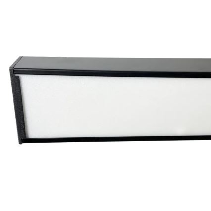 LED Luster na lanku LED/32W/230V 4000K pr. 120 cm čierna