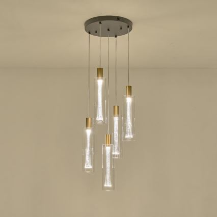 LED Luster na lanku LED/38W/230V 3000K