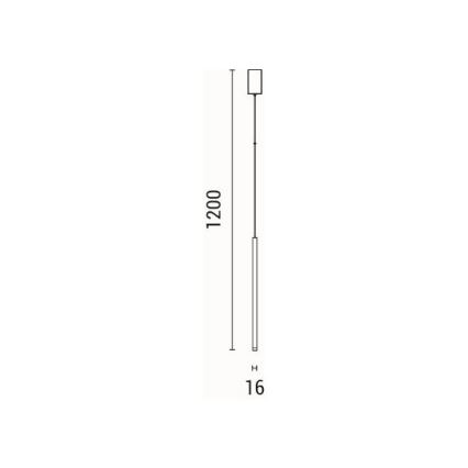 LED Luster na lanku LED/3W/230V 3000K pr. 6 cm