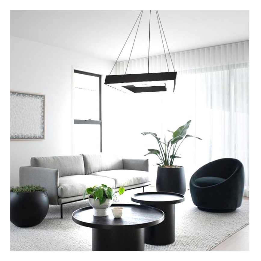 LED Luster na lanku LED/40W/230V 4000K 60x60 cm