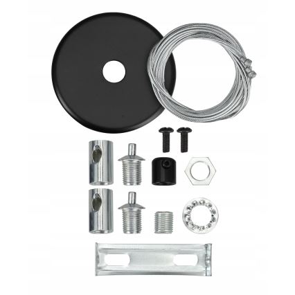 LED luster na lanku LED/44W/230V 3000K 120 cm čierny