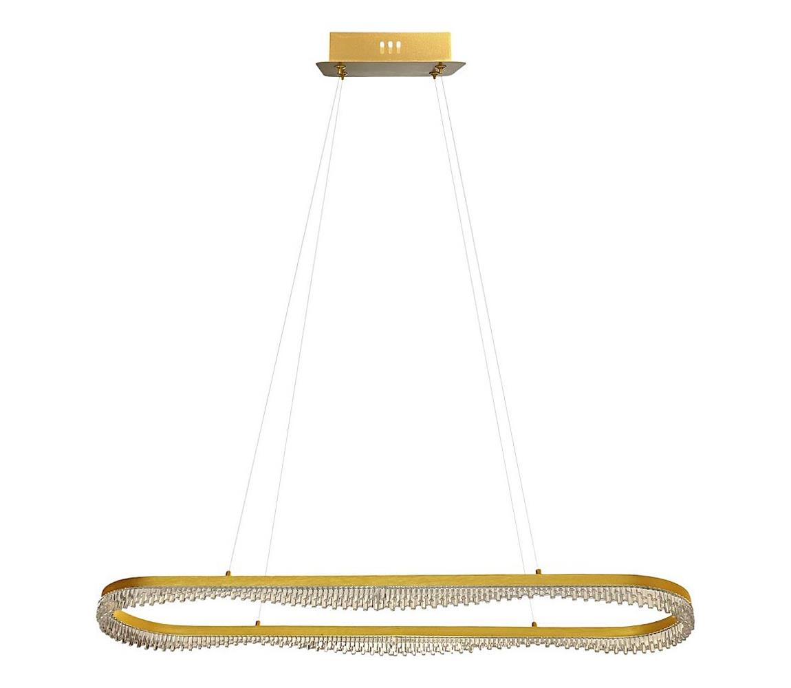 LED luster na lanku LED/45W/230V zlatý ML1868